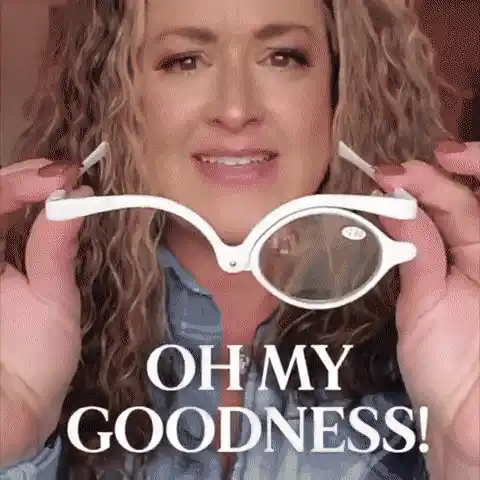 Makeup glasses demonstration