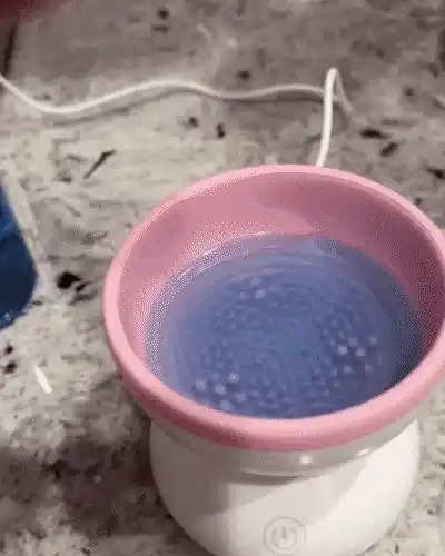Makeup Brush Cleaning Gif