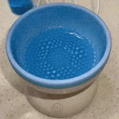Brush cleaning in progress