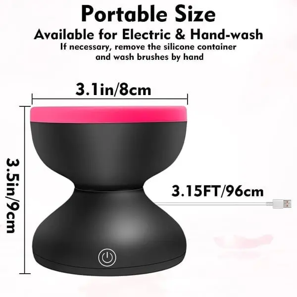 Travel brush cleaner